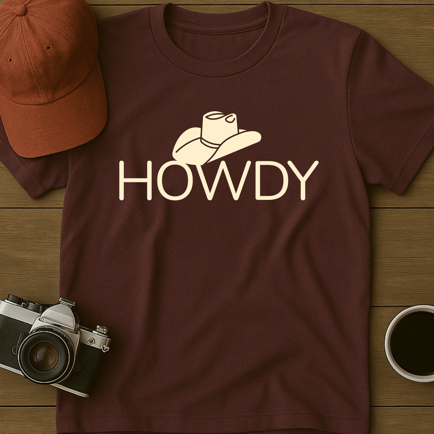 Howdy Cowboy Hat T-Shirt