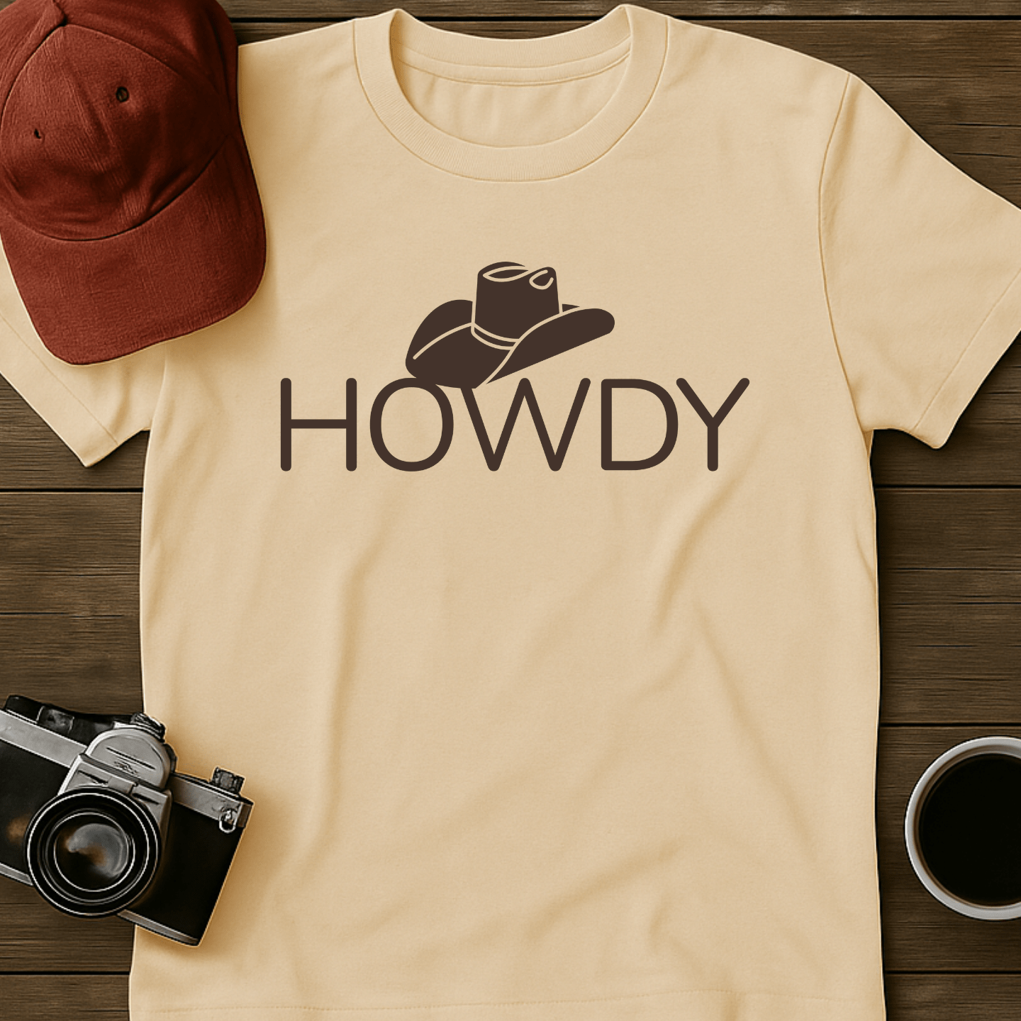 Howdy Cowboy Hat T-Shirt