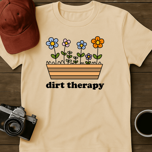Dirt Therapy Flower Box Color T-Shirt