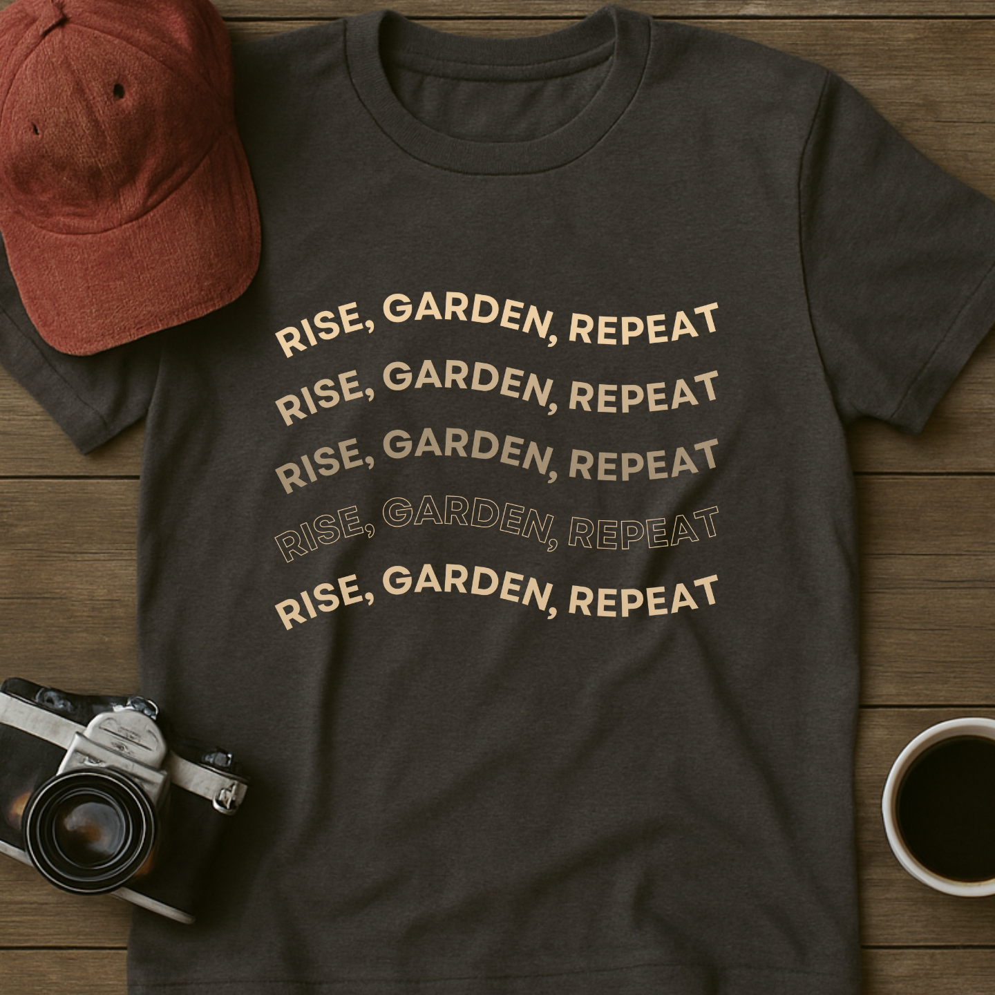 Rise Garden Repeat Wavy T-Shirt