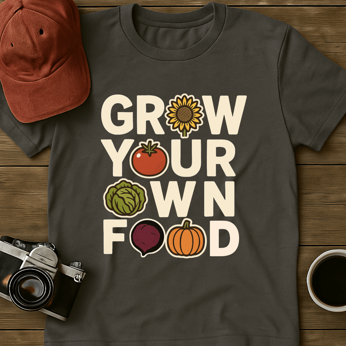 Grow Your Own Food Color T-Shirt