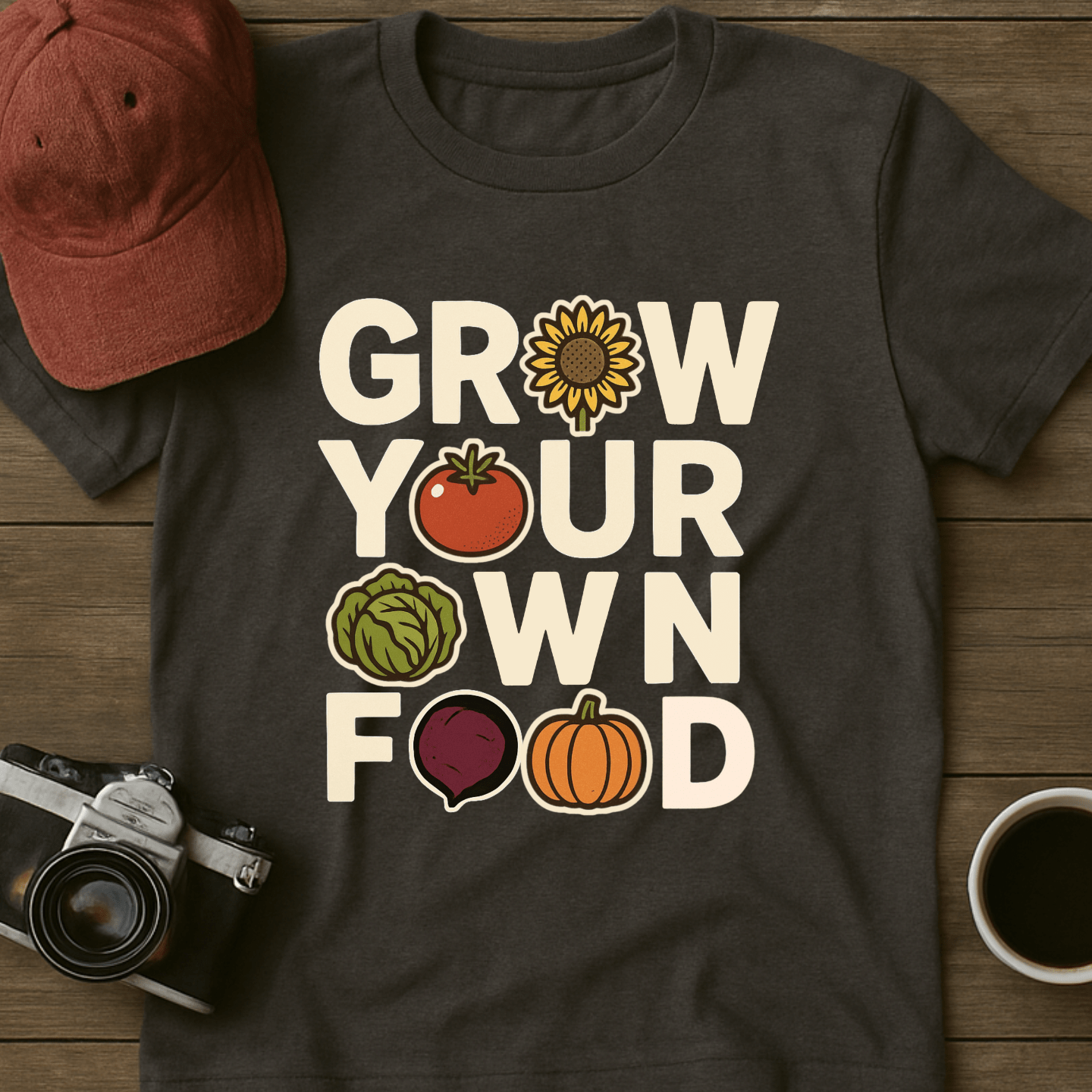 Grow Your Own Food Color T-Shirt