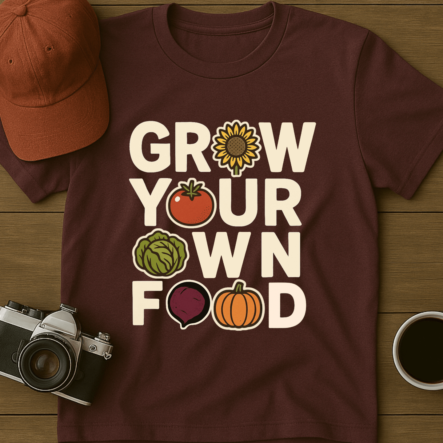 Grow Your Own Food Color T-Shirt