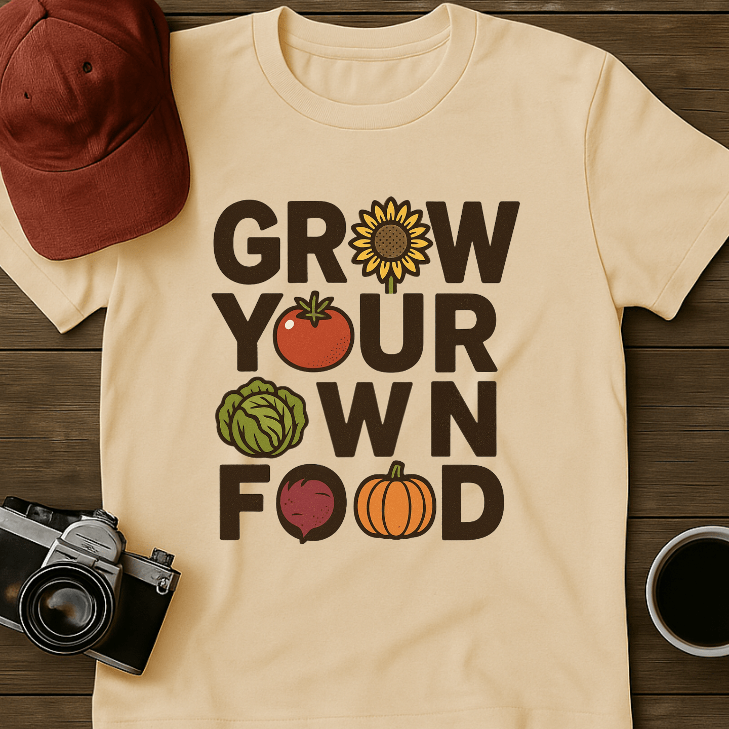 Grow Your Own Food Color T-Shirt