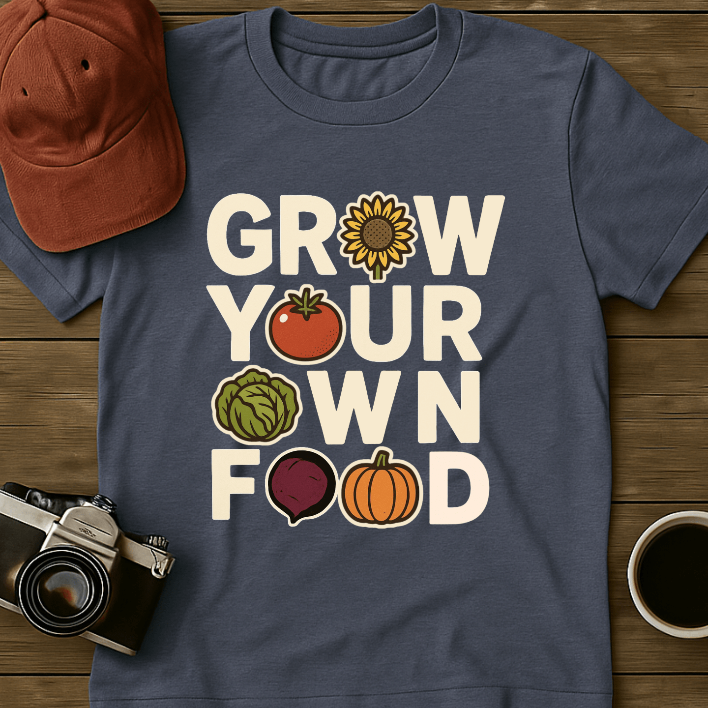 Grow Your Own Food Color T-Shirt