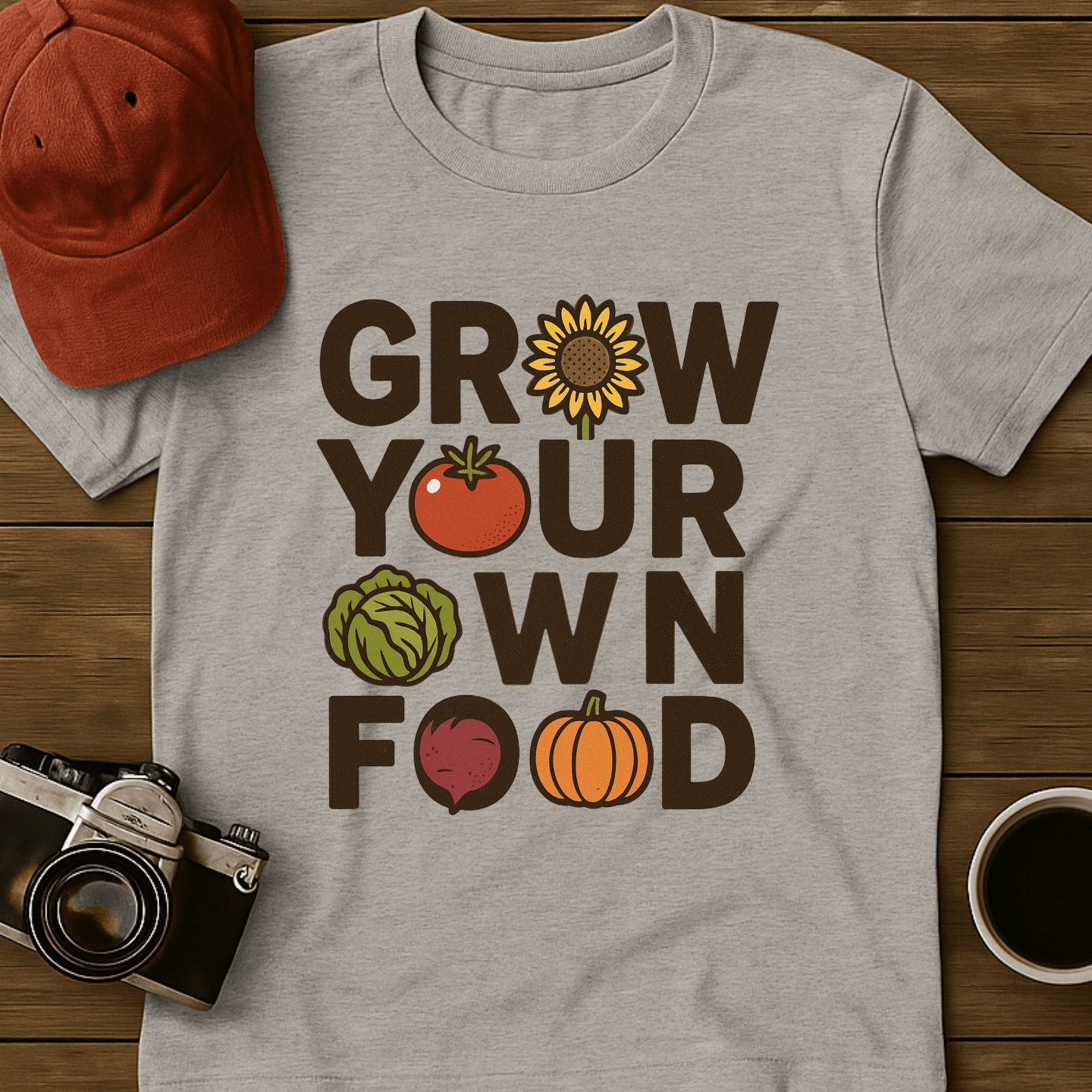 Grow Your Own Food Color T-Shirt