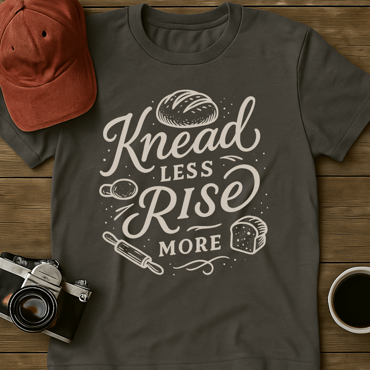 Knead Less Rise More T-Shirt