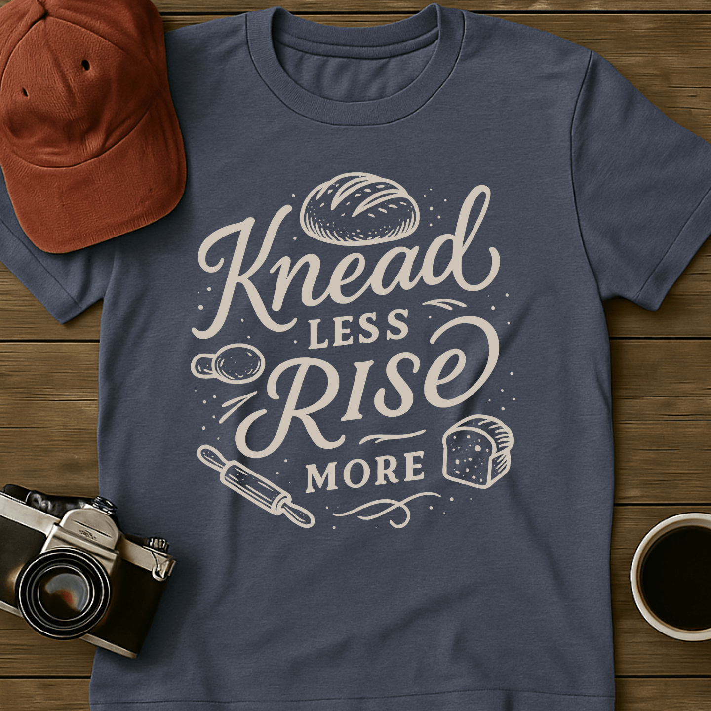 Knead Less Rise More T-Shirt