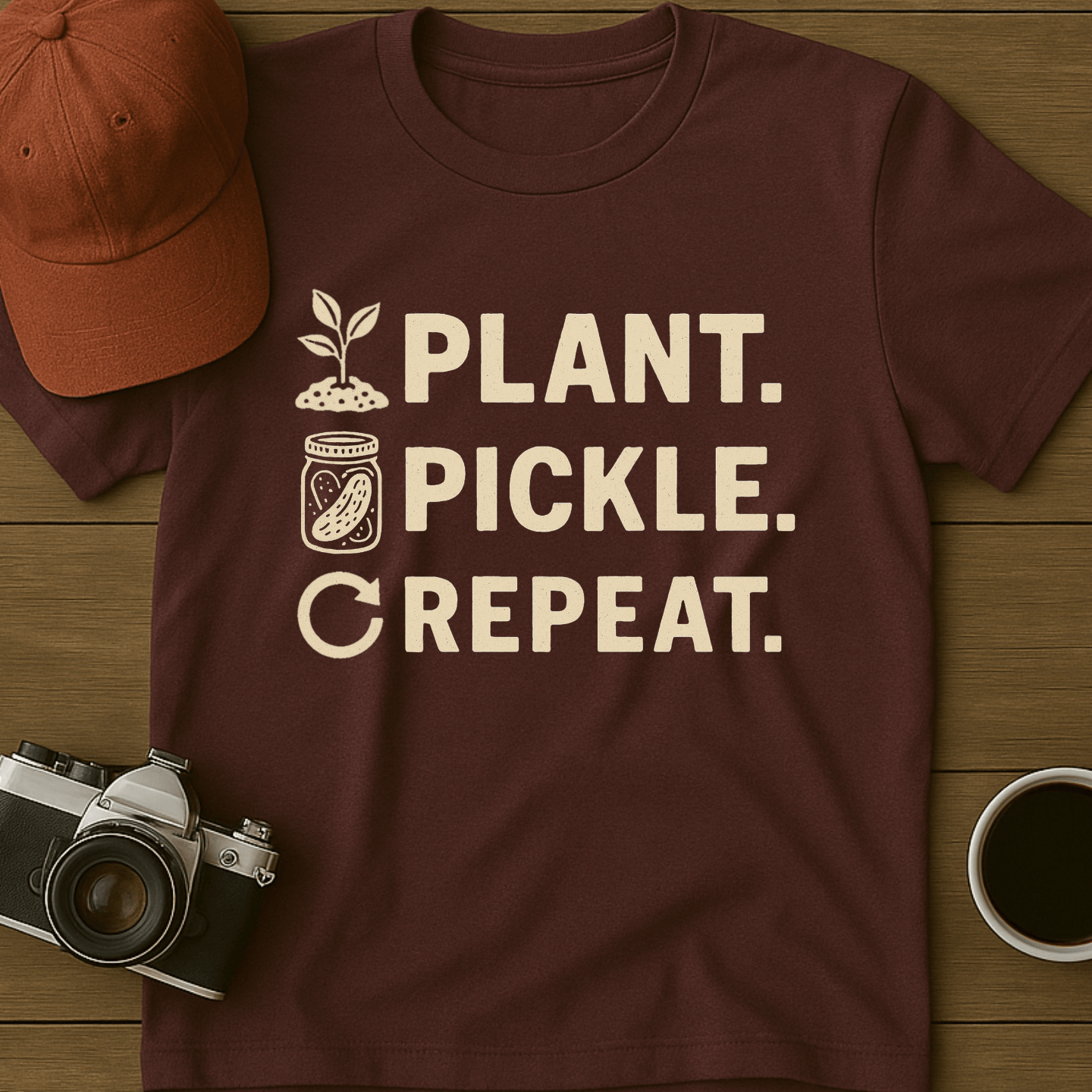 Plant Pickle Repeat T-Shirt