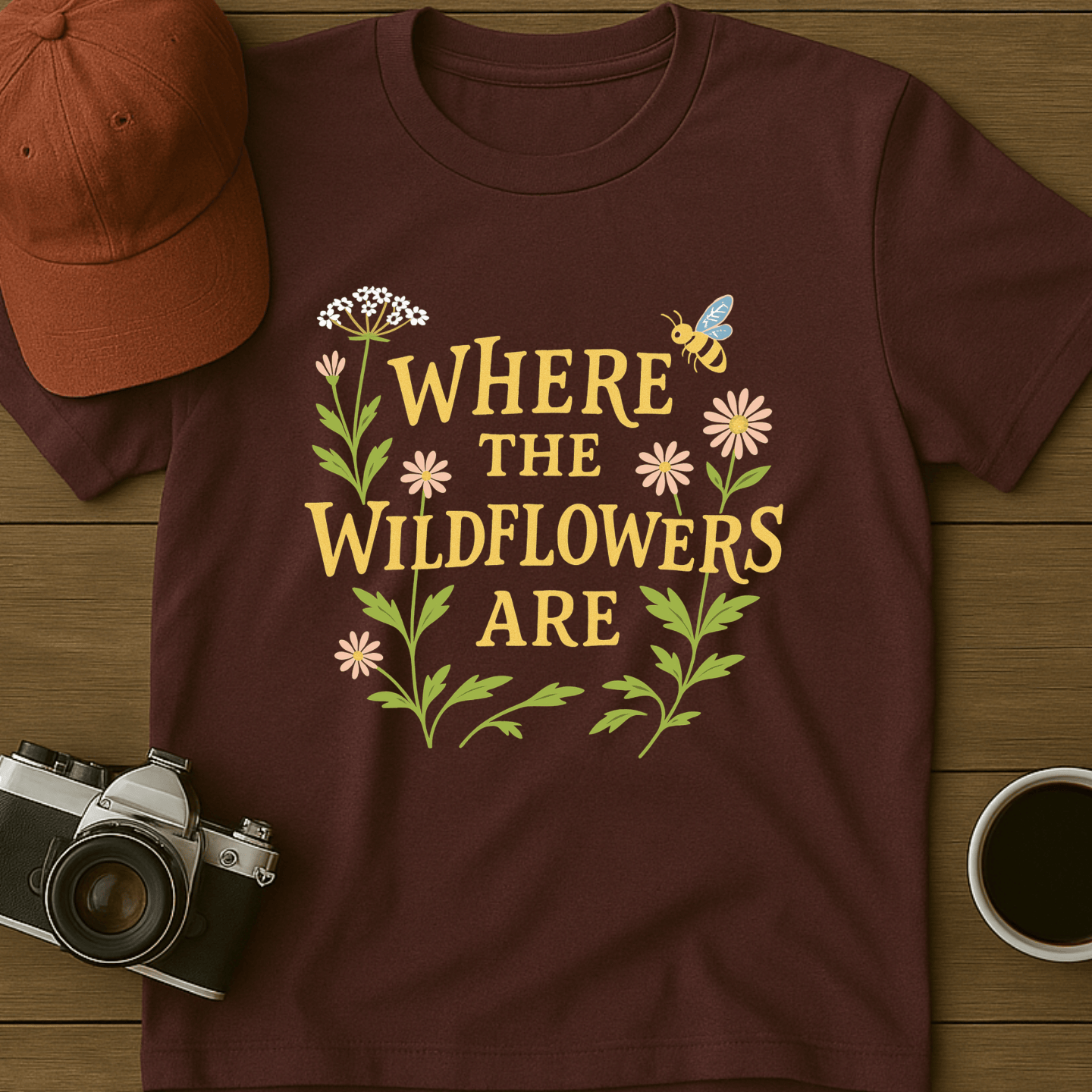 Where the Wildflowers Are Print T-Shirt