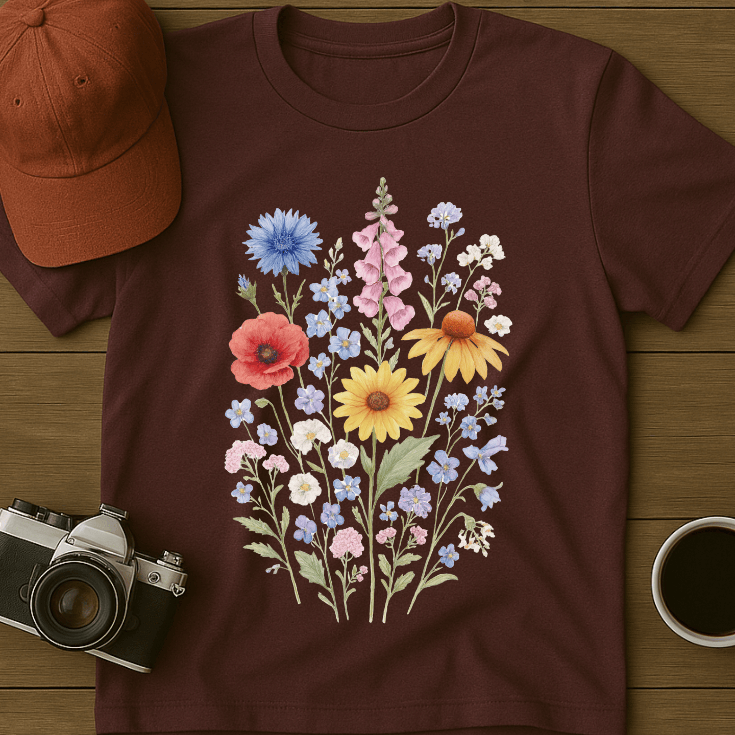 Wildflowers Watercolor I T-Shirt