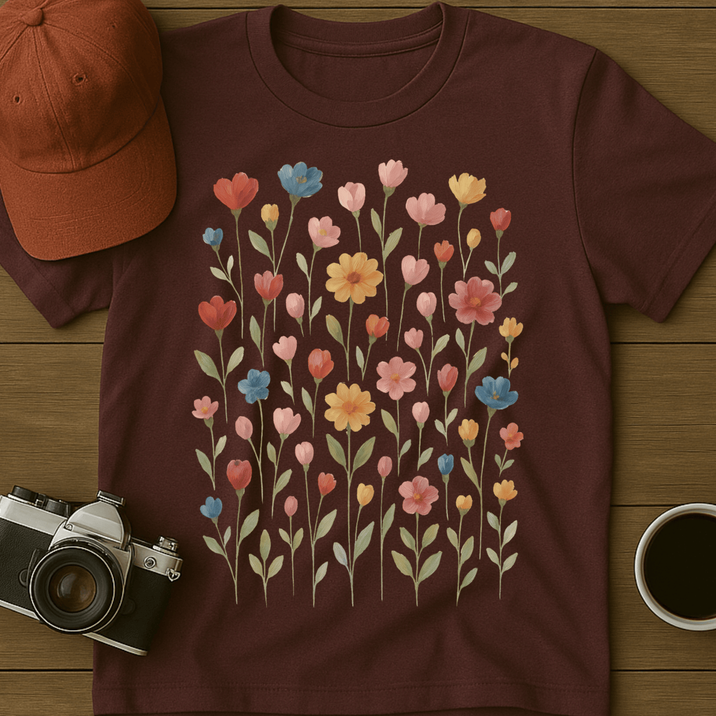 Wildflowers Watercolor IV T-Shirt