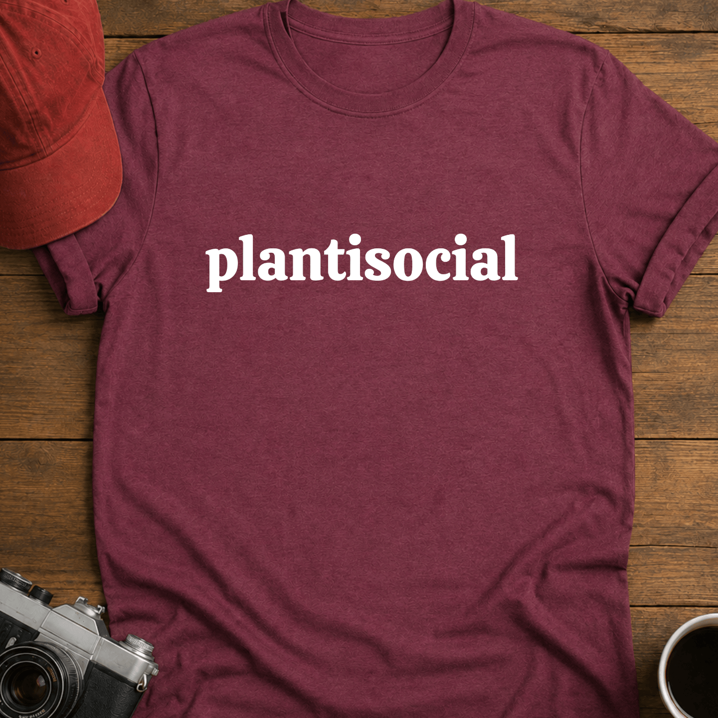 Plantisocial Text T-Shirt
