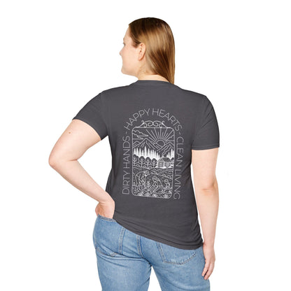 Clean Living Homestead T-Shirt (BACK)