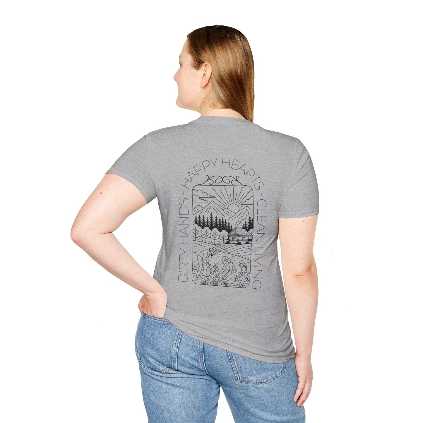 Clean Living Homestead T-Shirt (BACK)