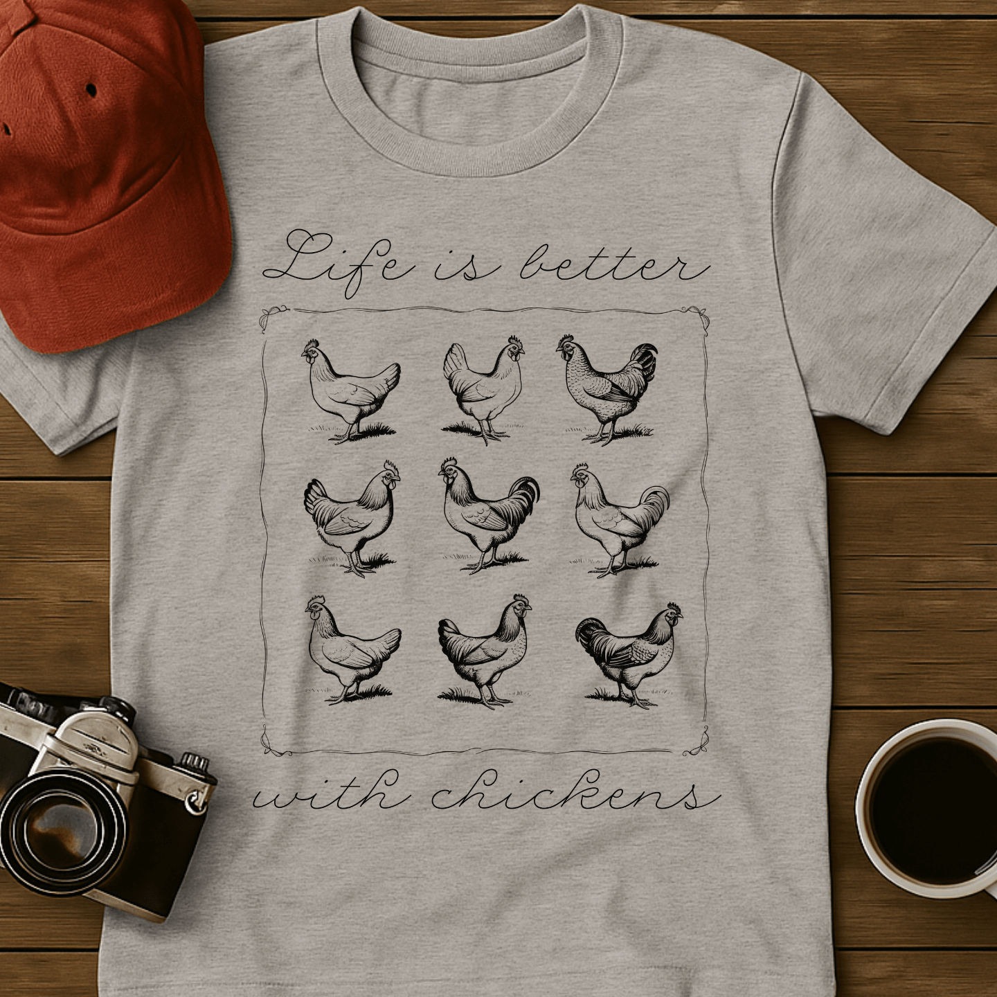 Better With Chickens I T-Shirt