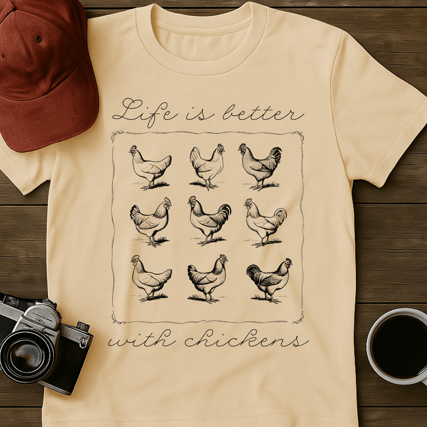 Better With Chickens I T-Shirt