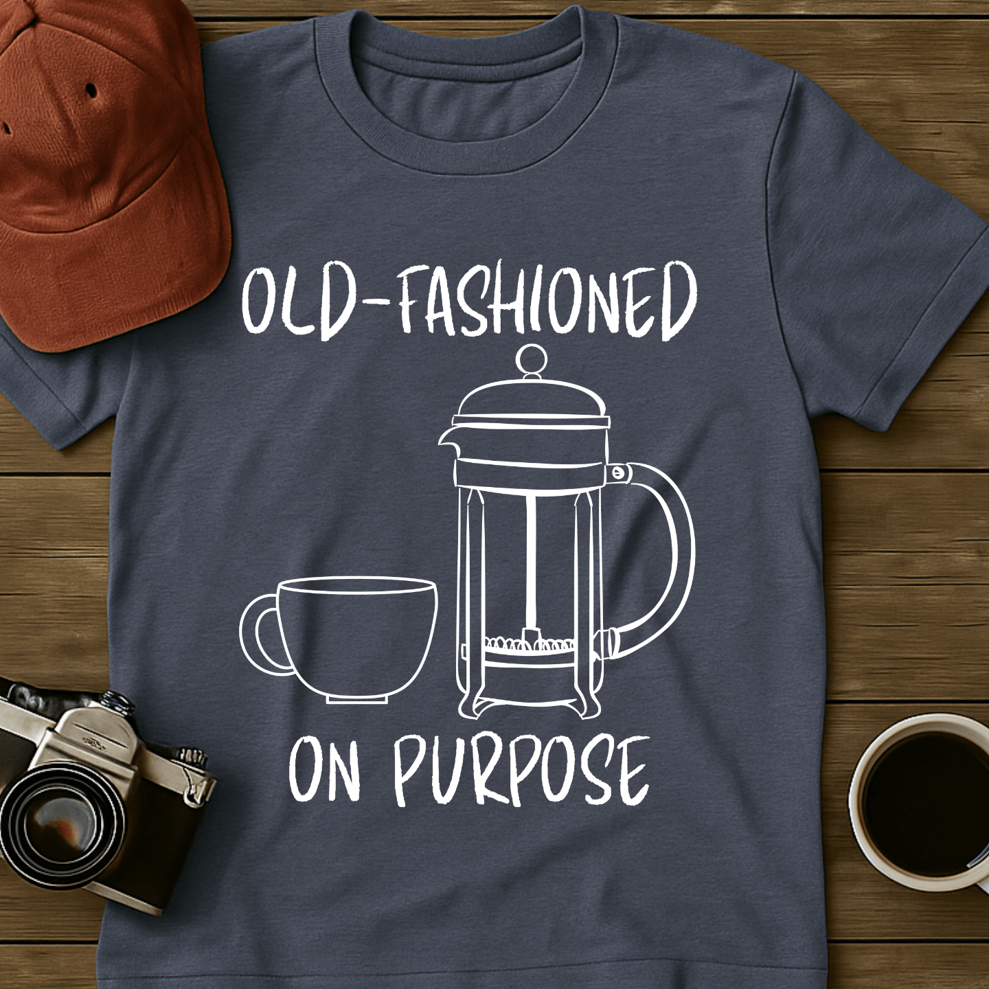 French Press Coffee T-Shirt