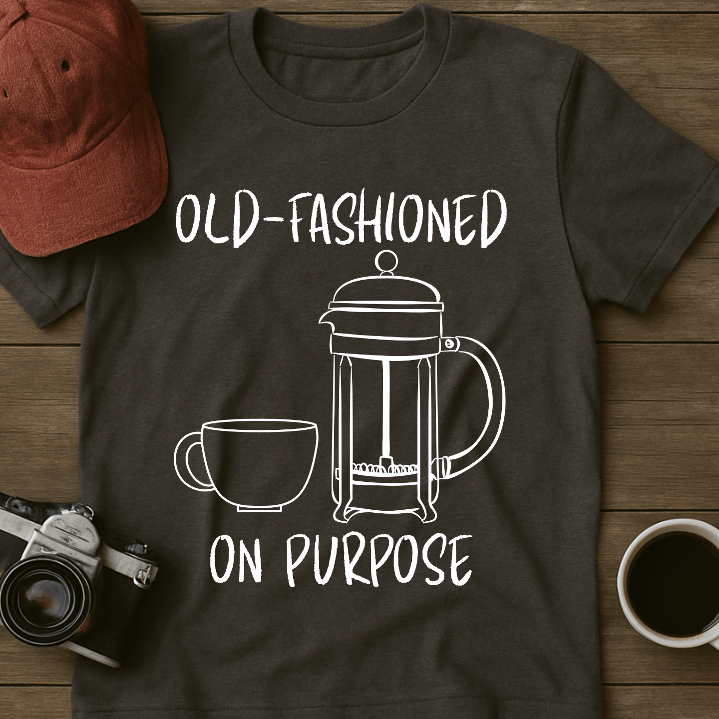 French Press Coffee T-Shirt
