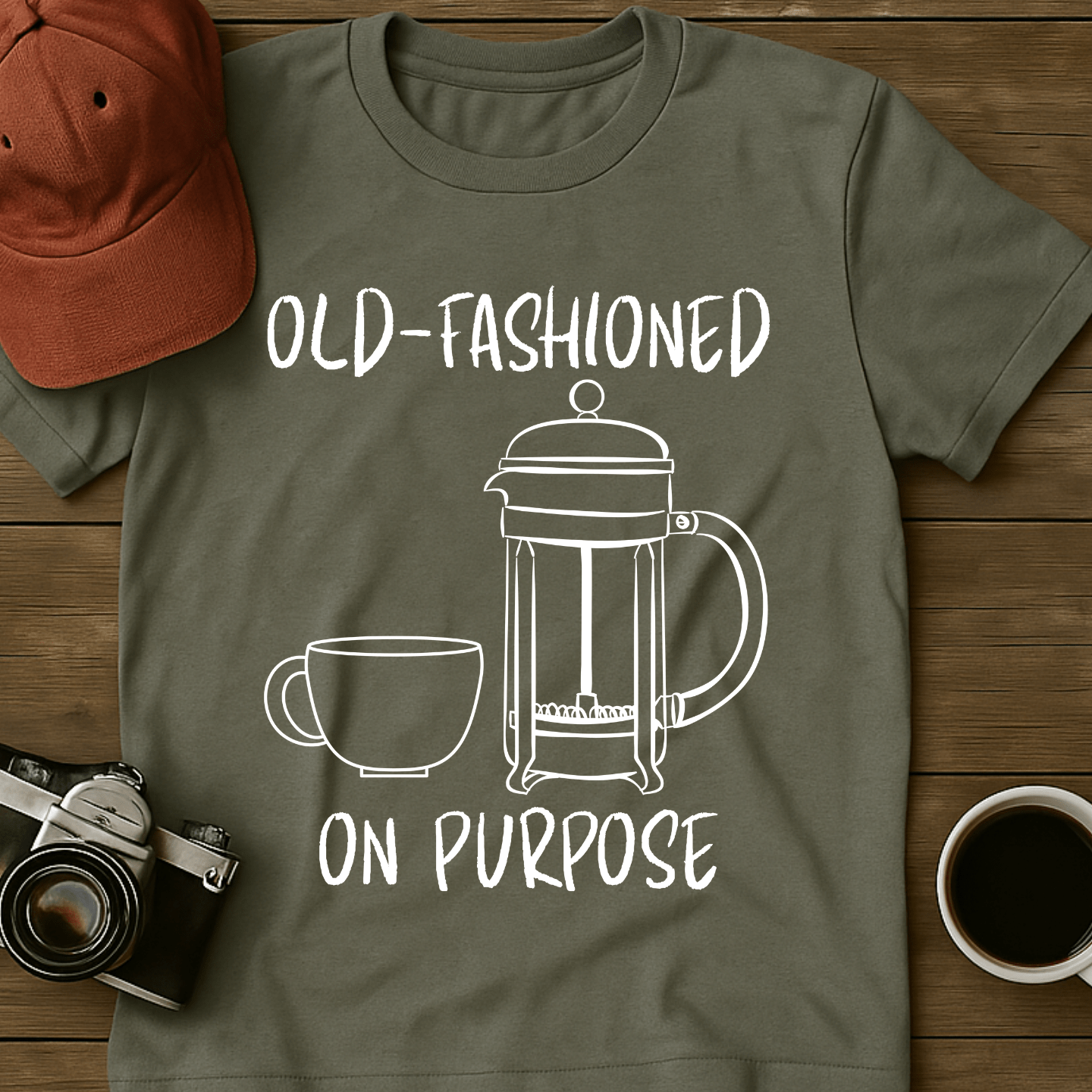 French Press Coffee T-Shirt