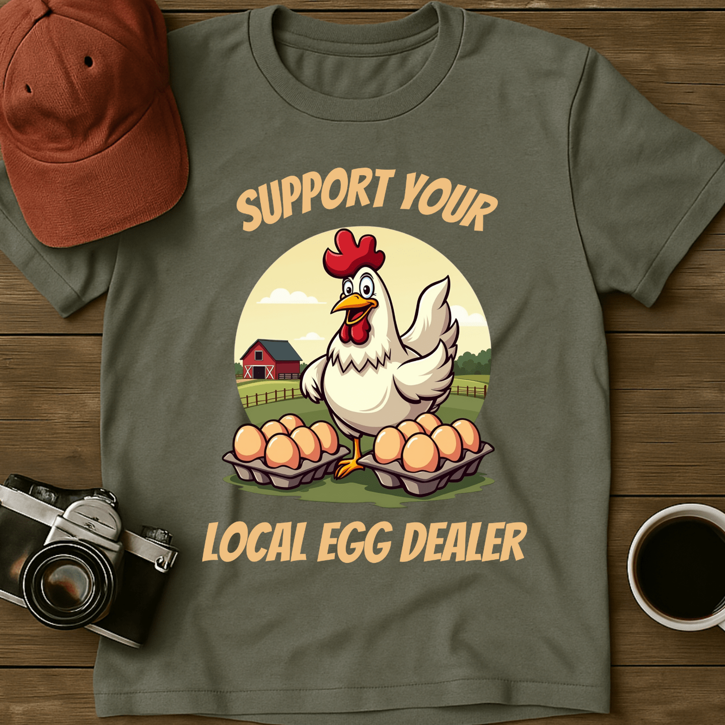 Support Egg Dealer Color T-Shirt