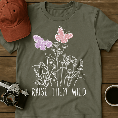 Butterflies and Flowers T-Shirt