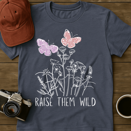 Butterflies and Flowers T-Shirt