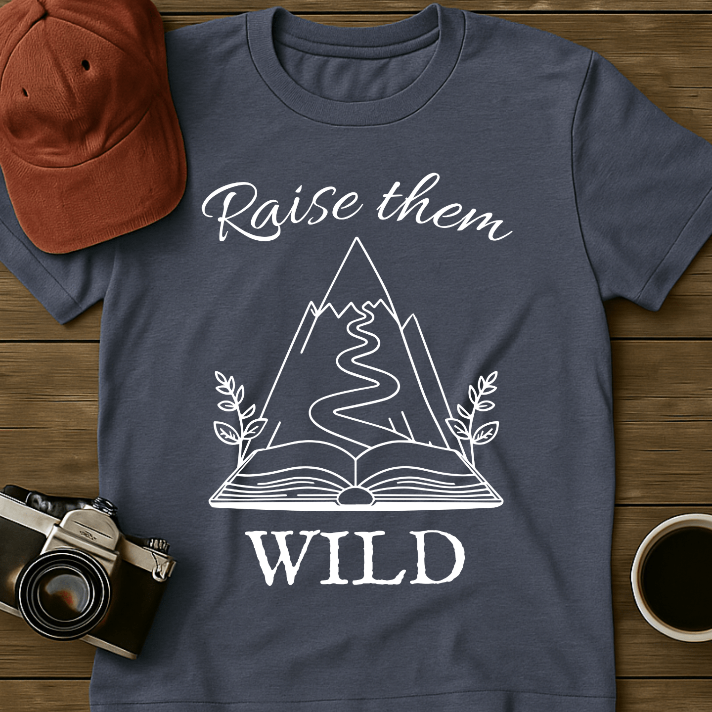 Book and Mountain T-Shirt