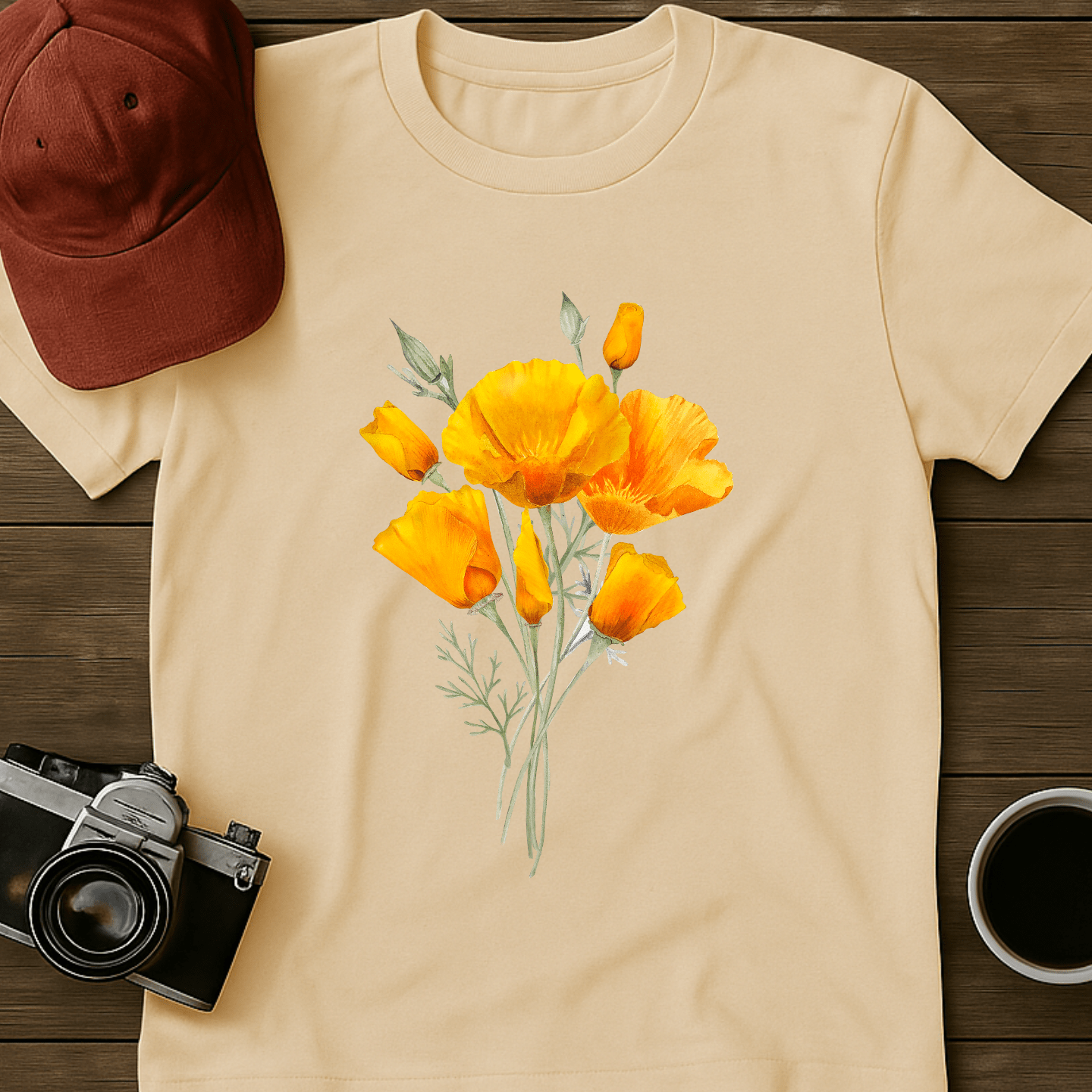 Orange Poppies T-Shirt