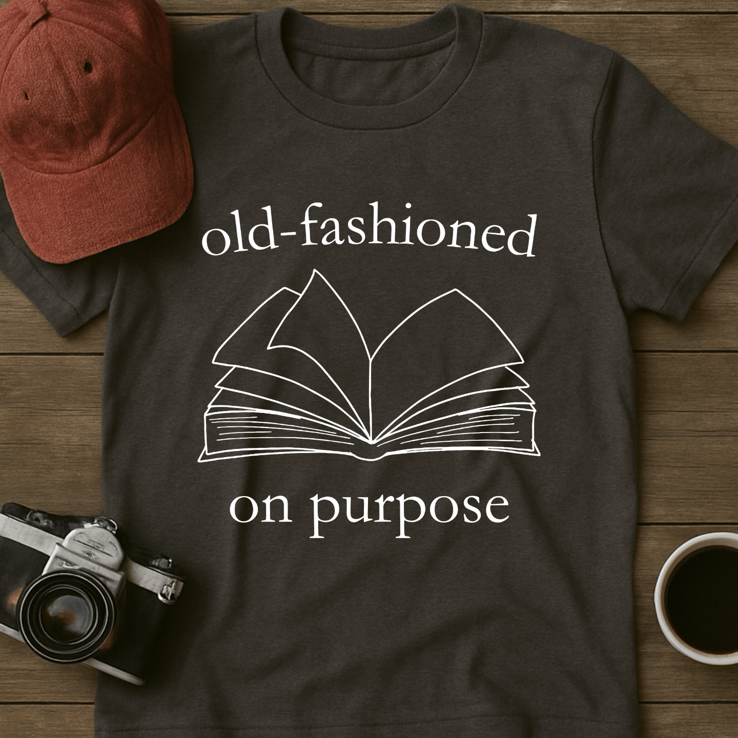 Old-Fashioned Book T-Shirt