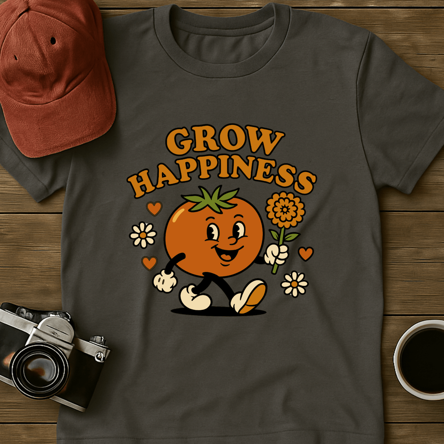 Grow Happiness Tomato I T-Shirt