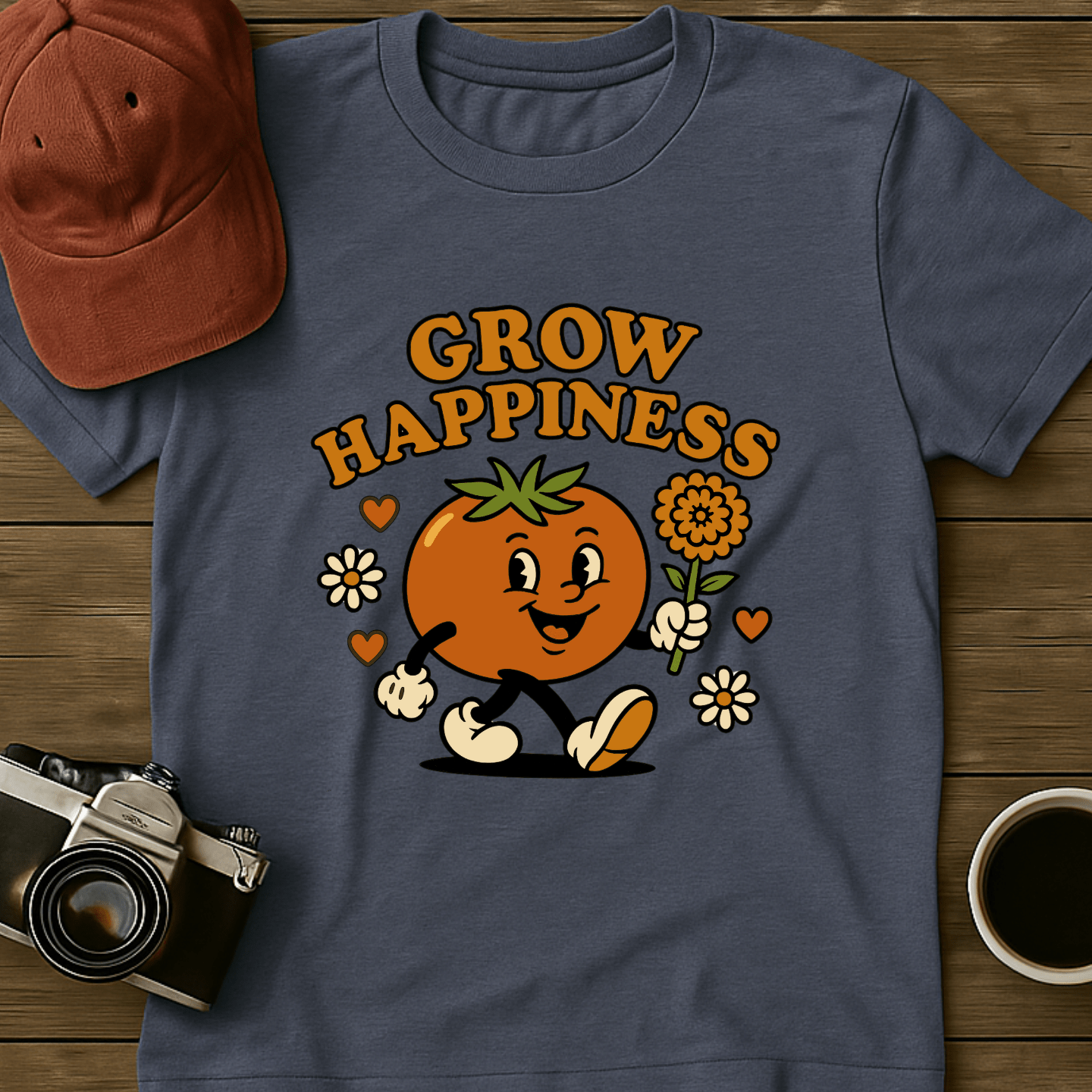 Grow Happiness Tomato I T-Shirt
