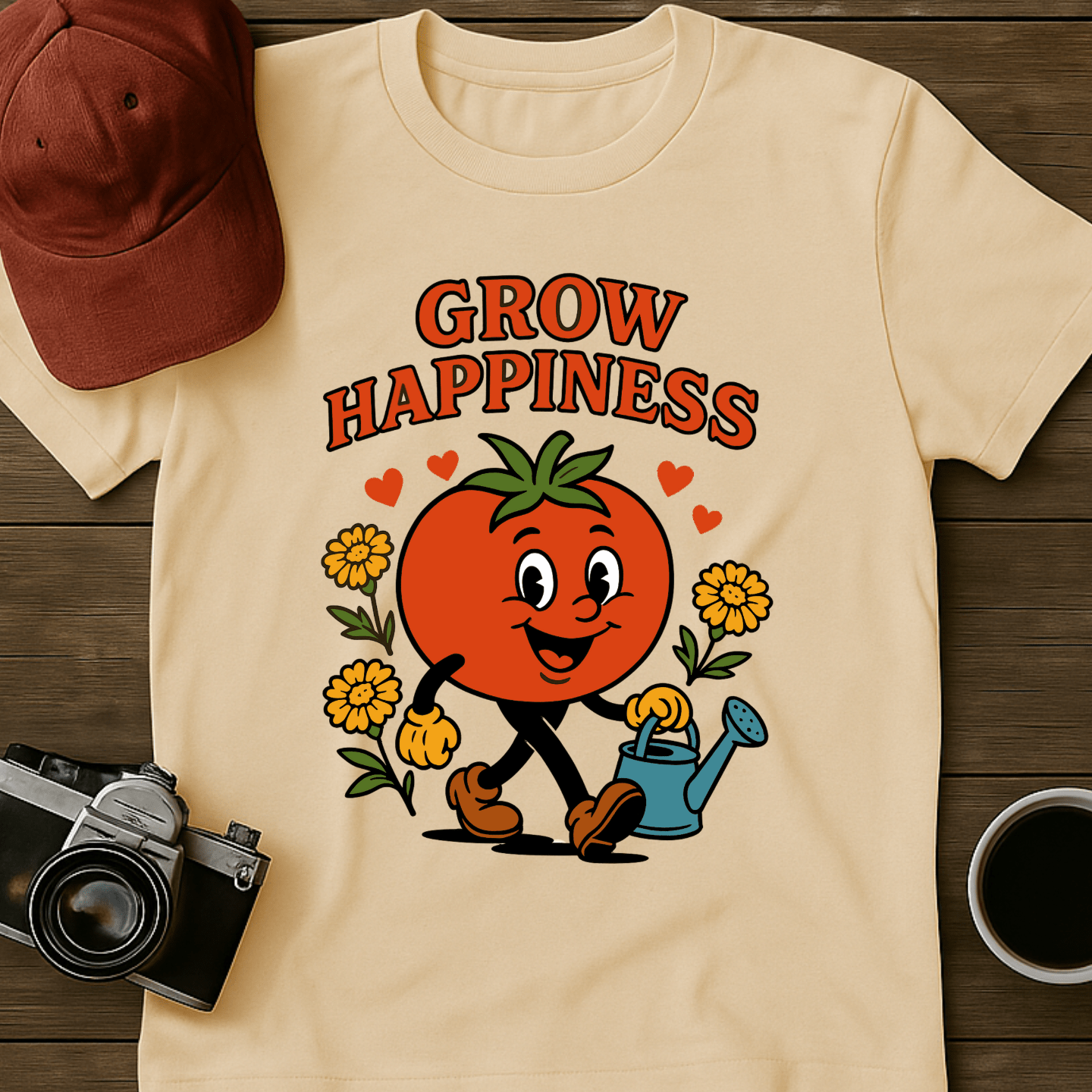 Grow Happiness Tomato II T-Shirt