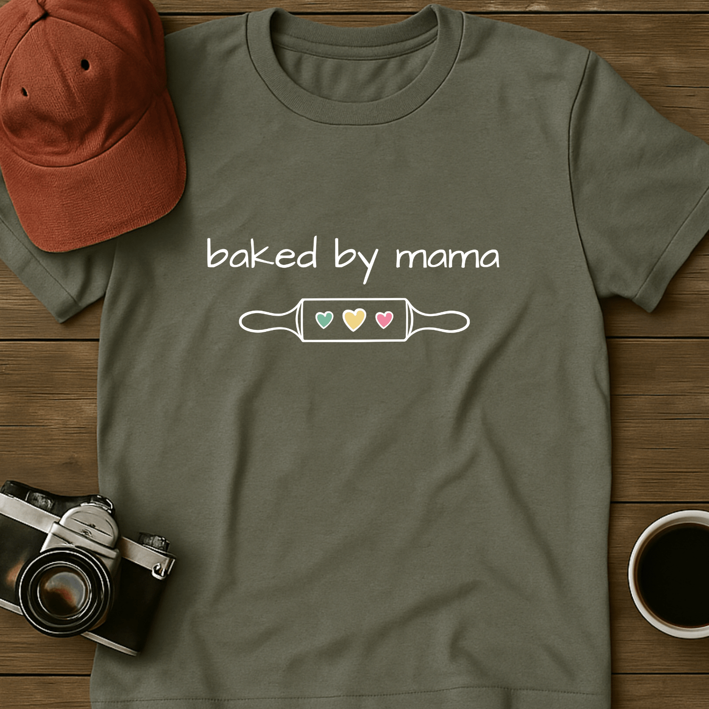 Baked By Mama Color T-Shirt