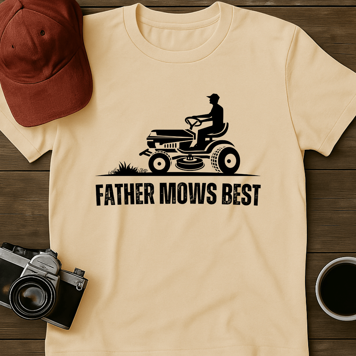 Father Mows Best I T-Shirt
