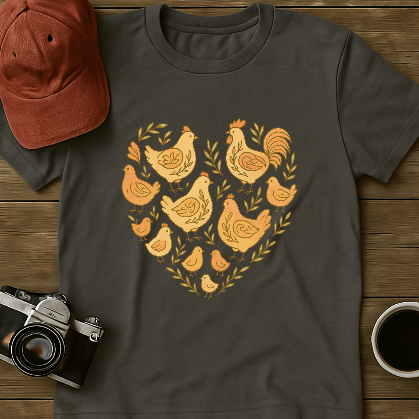Earthy Chicken Heart T-Shirt