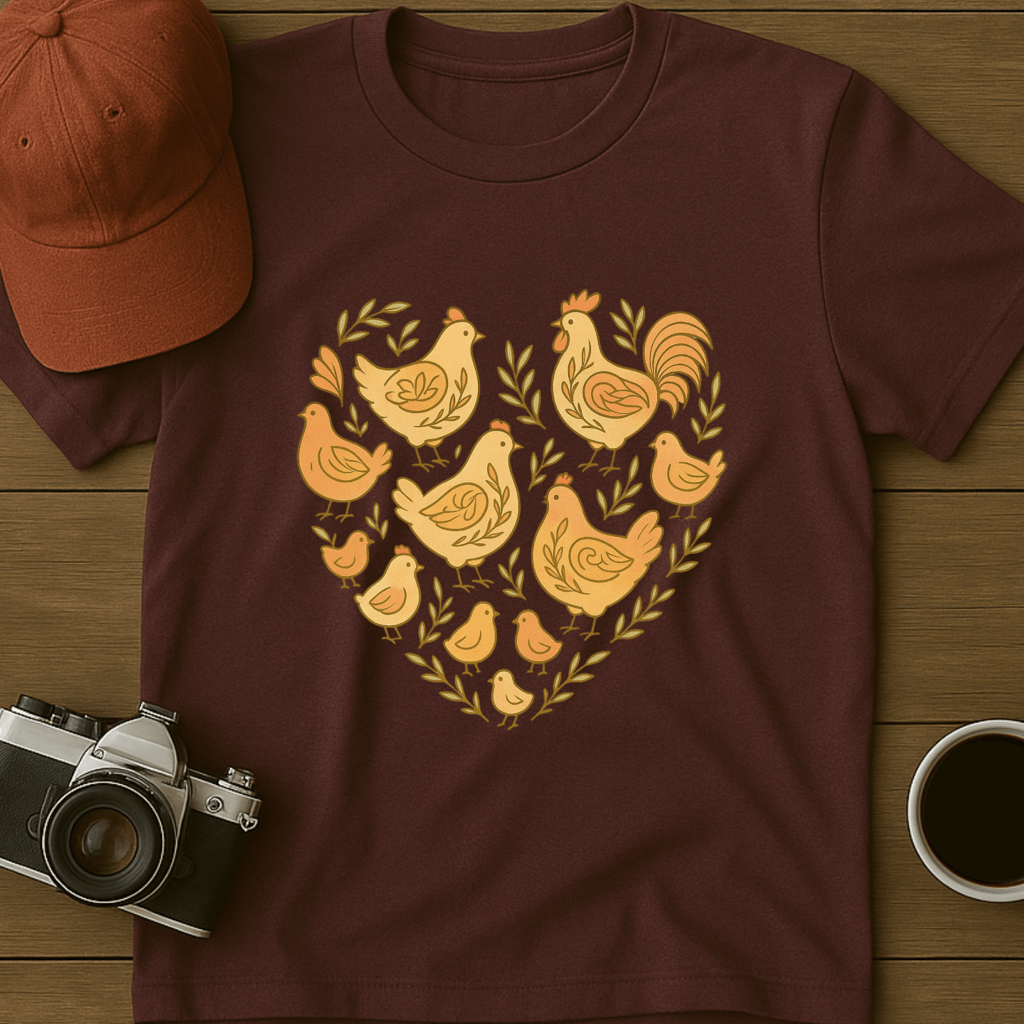 Earthy Chicken Heart T-Shirt