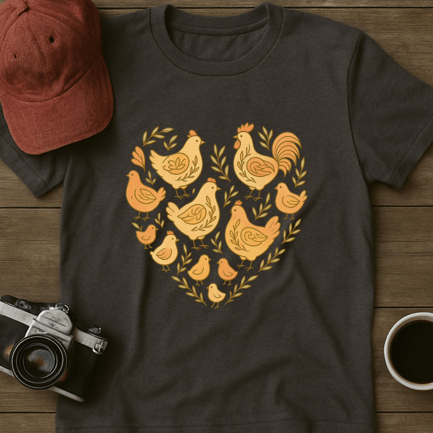 Earthy Chicken Heart T-Shirt
