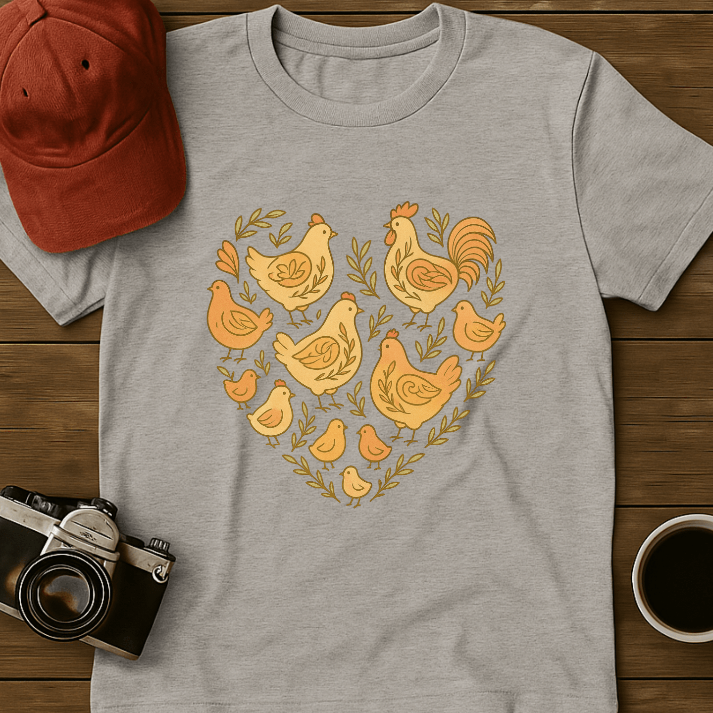 Earthy Chicken Heart T-Shirt