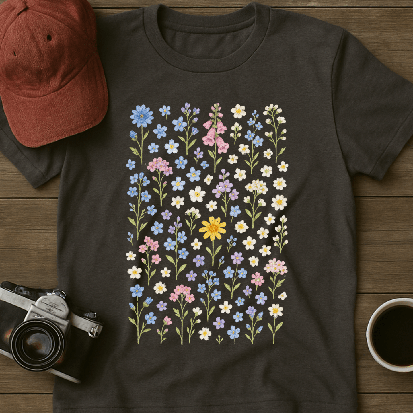 Pastel Wildflowers T-Shirt