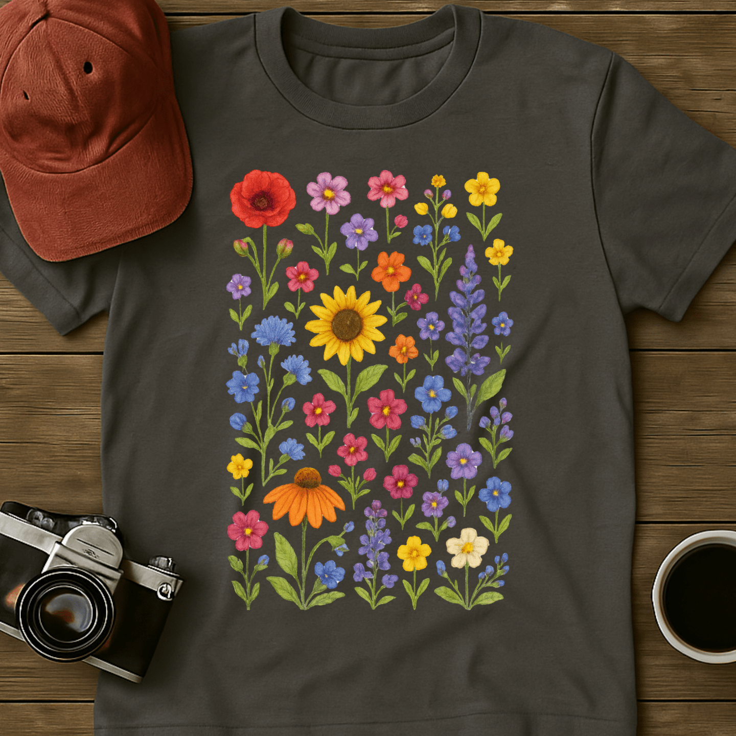 Wildflowers Watercolor II T-Shirt