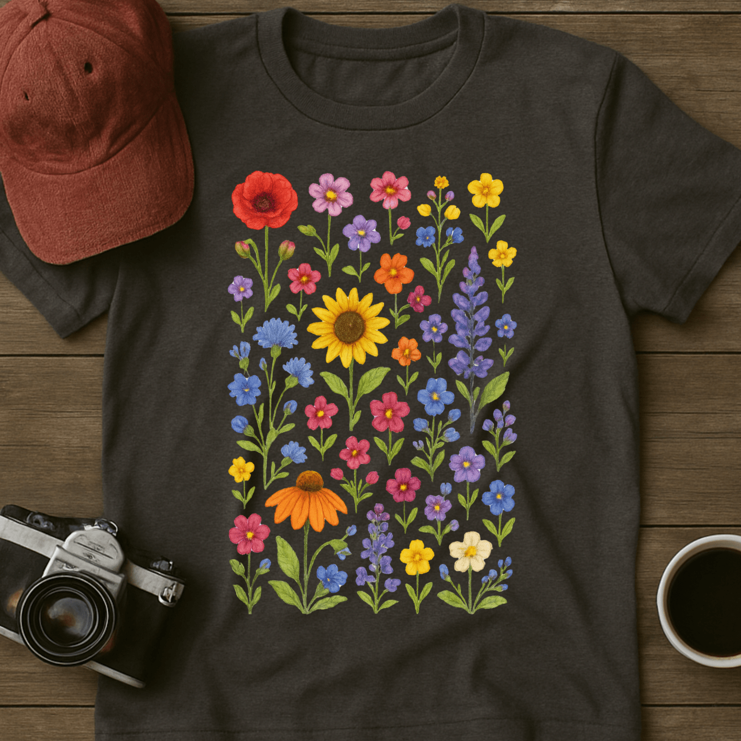 Wildflowers Watercolor II T-Shirt