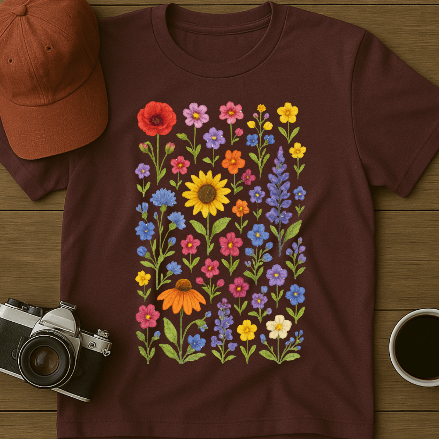Wildflowers Watercolor II T-Shirt