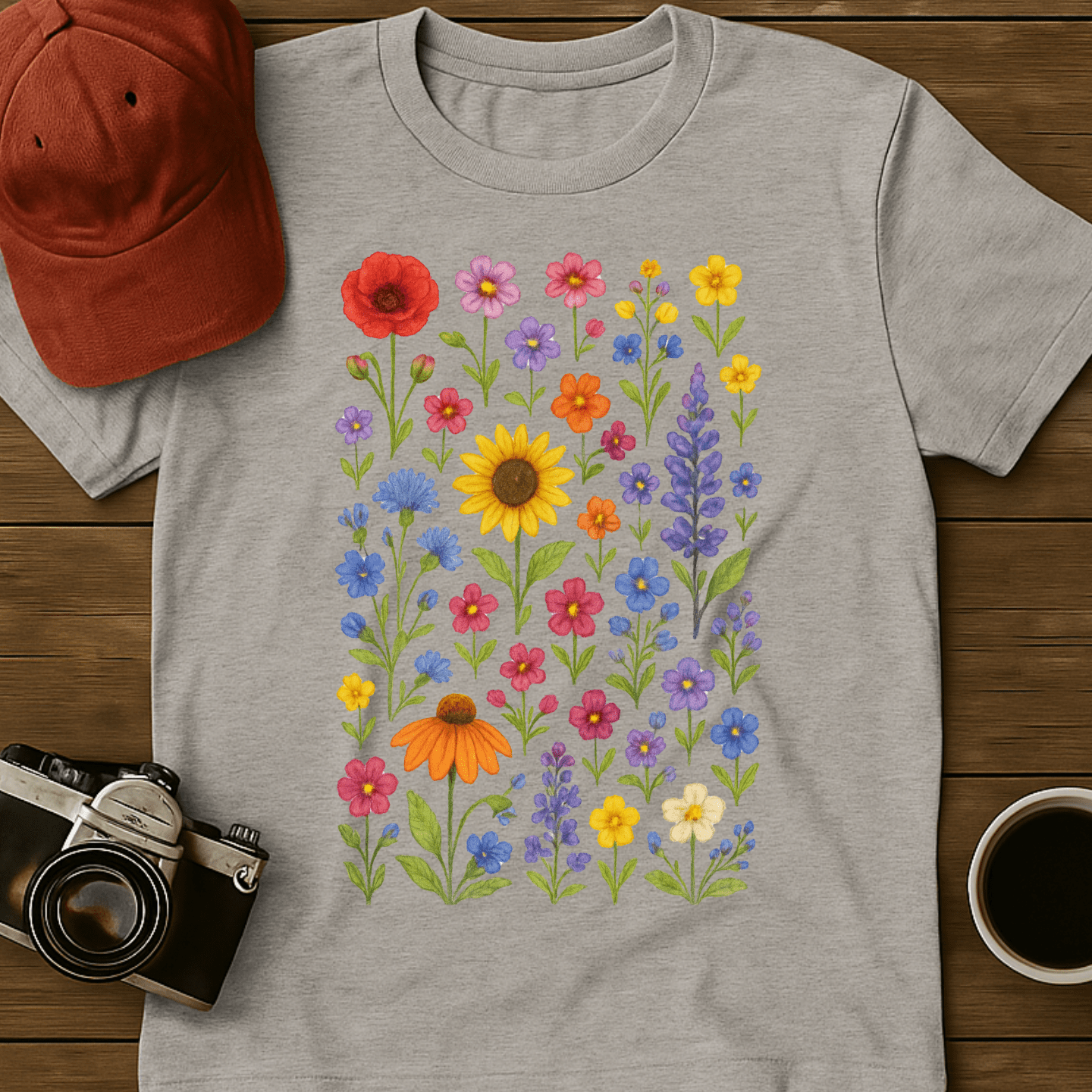 Wildflowers Watercolor II T-Shirt