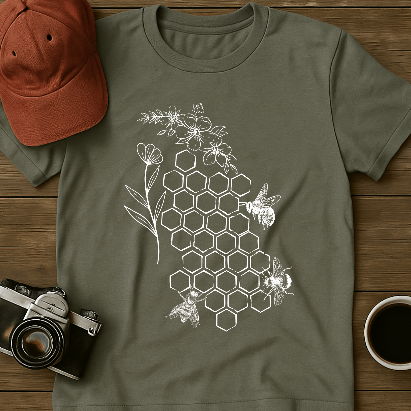Bees and Honeycomb I T-Shirt