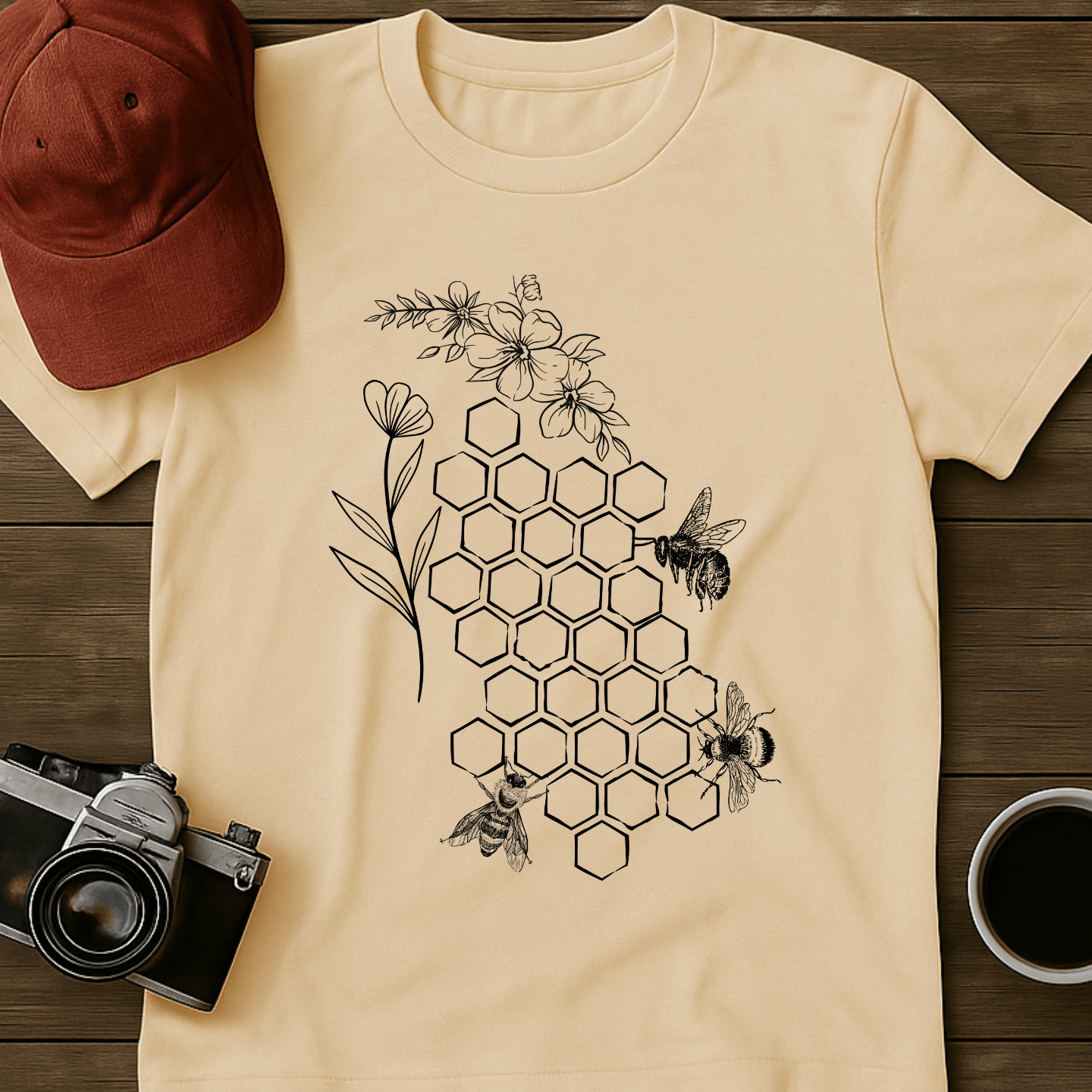 Bees and Honeycomb I T-Shirt