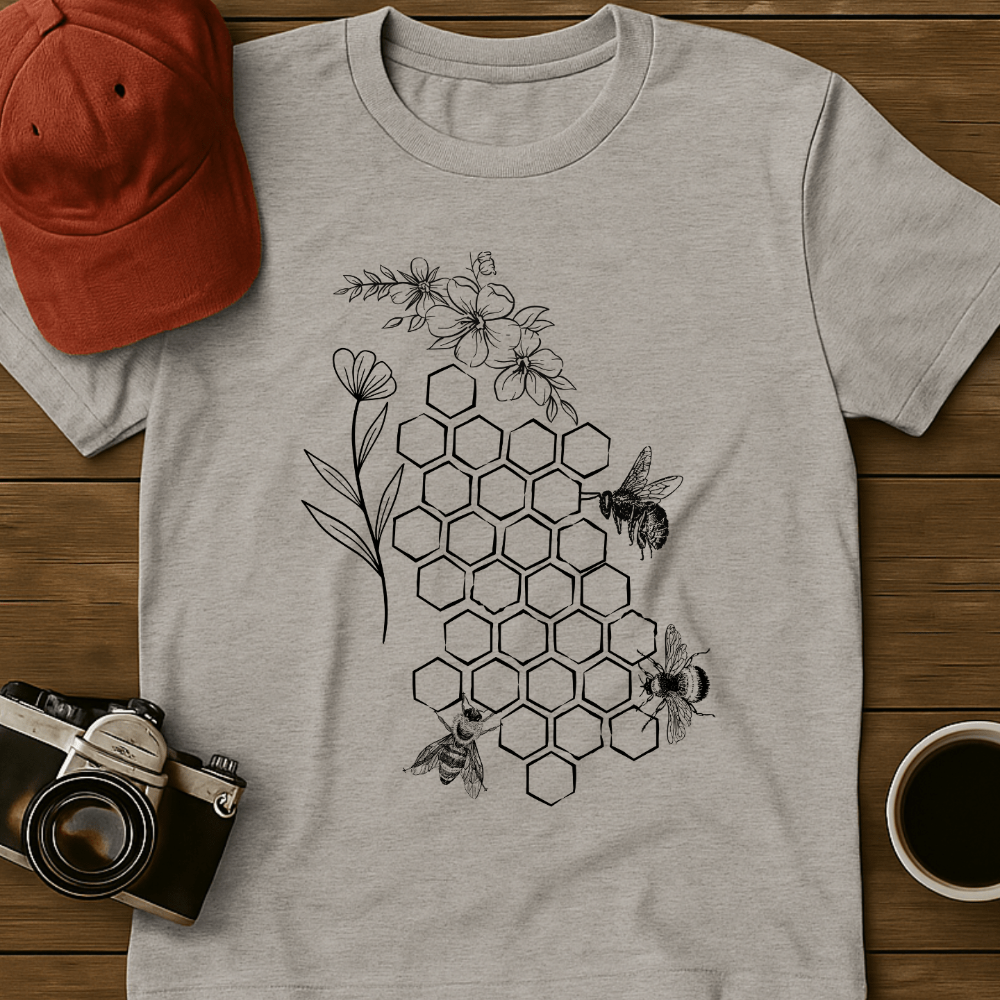 Bees and Honeycomb I T-Shirt