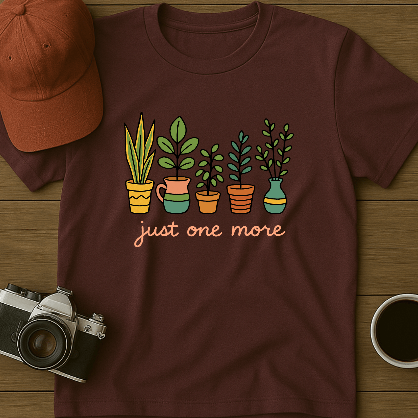 Just One More Colorful Pots T-Shirt