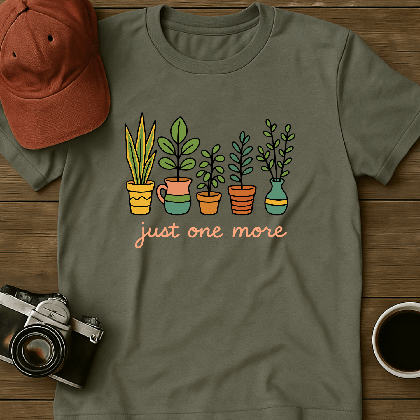 Just One More Colorful Pots T-Shirt