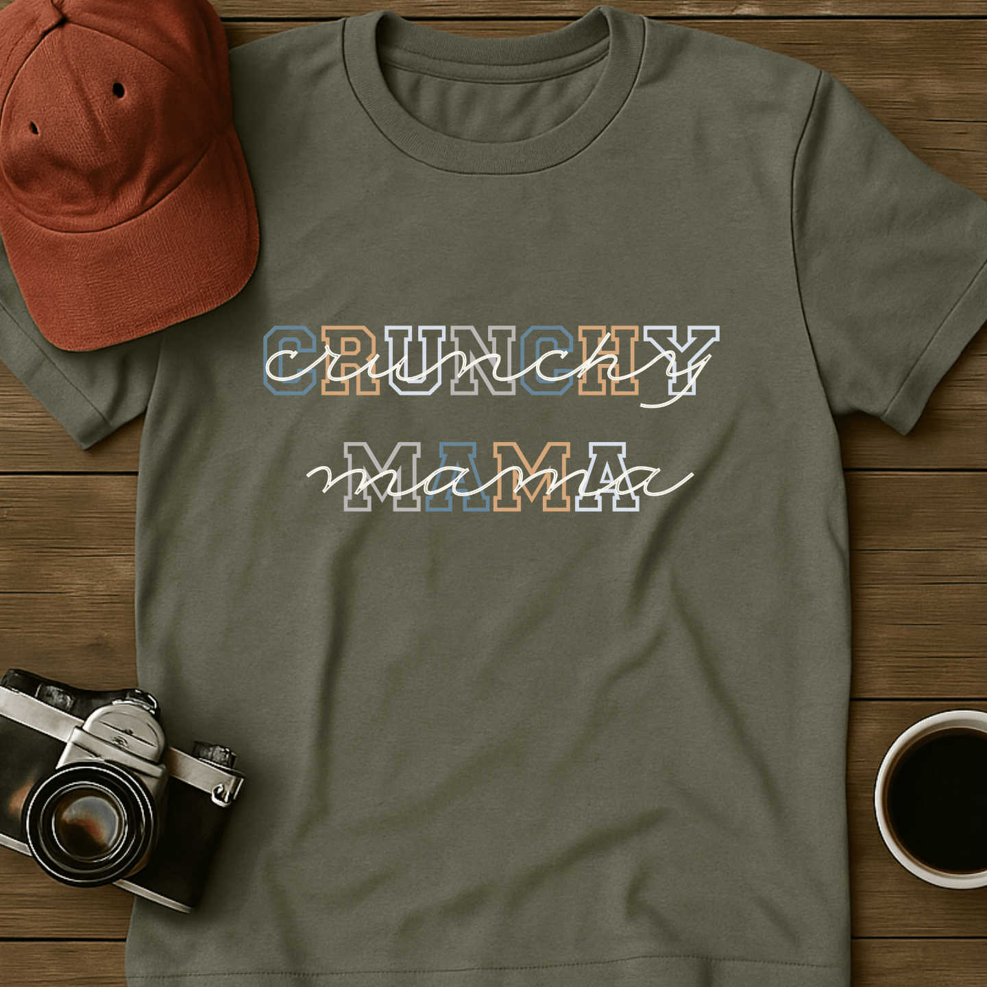 Crunchy Mama Colorful T-Shirt